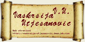 Vaskrsija Utješanović vizit kartica